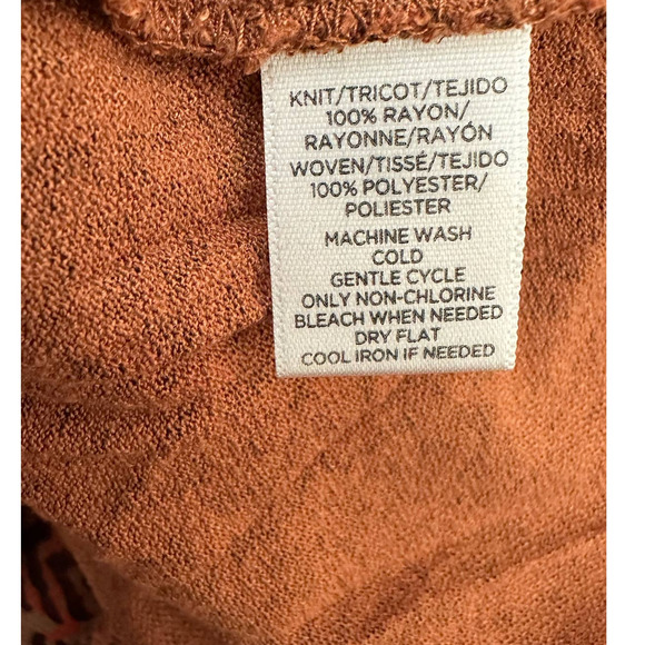 Loft orange animal print short sleeves blouse size XSP - Picture 5 of 7